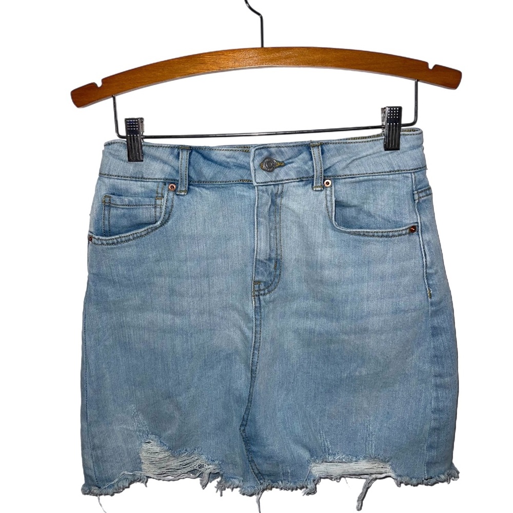 Wild Fable Light Washed Mini Skirt D18